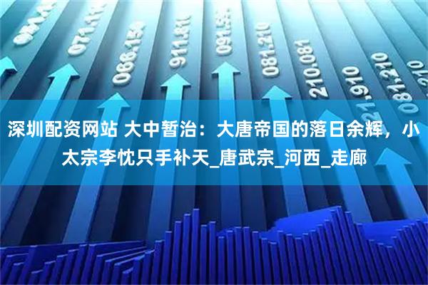 深圳配资网站 大中暂治：大唐帝国的落日余辉，小太宗李忱只手补天_唐武宗_河西_走廊