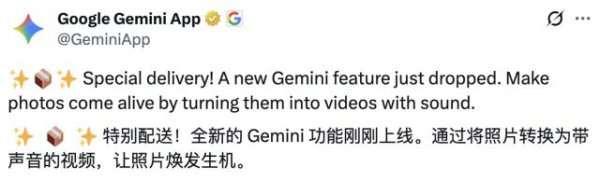 炒股配资网站详解 实测Gemini图片转视频新功能，终于蹲到经典梗图后续了（doge）